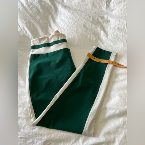 VAARA | RARE Green Flo Tuxedo Striped Leggings | Size Large. - Picture 10 of 10